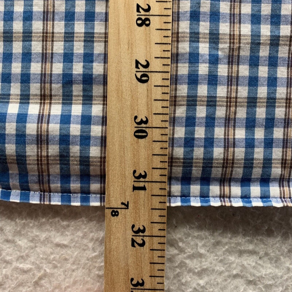 Peter Millar Button Up Shirt Mens Large L Check Plaid Golf Preppy School Comfort - Picture 7 of 13
